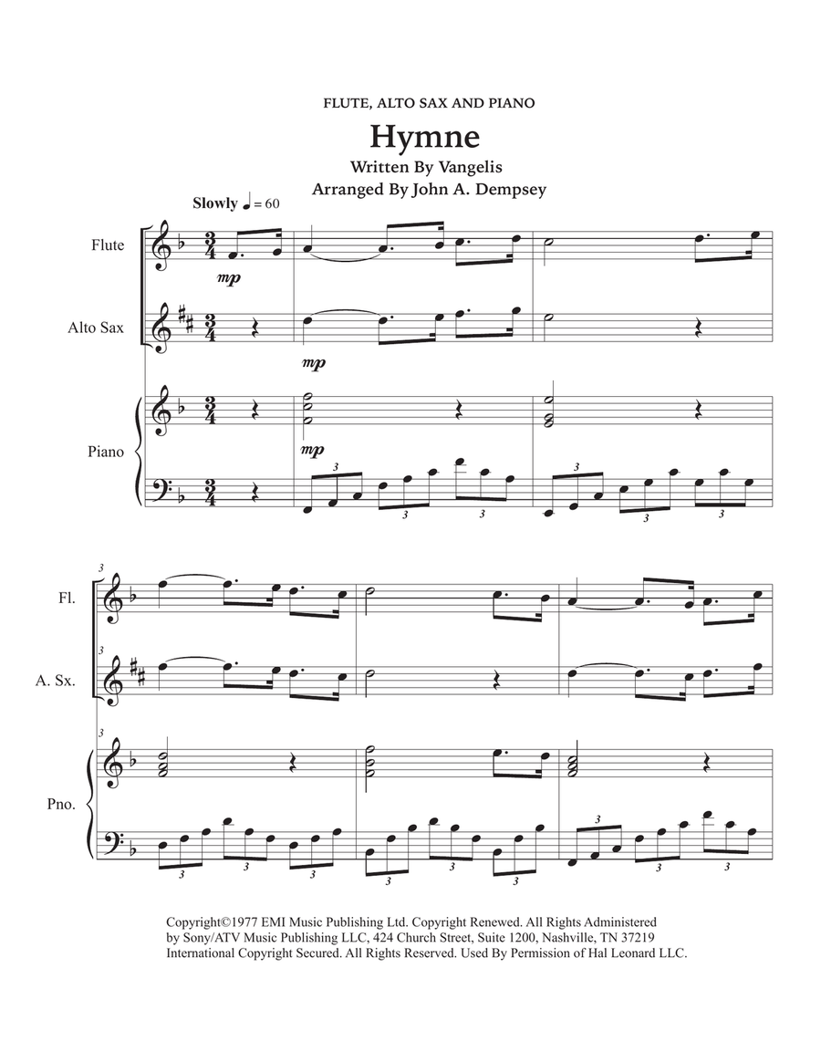 Hymne Small Ensemble scores gallery preview page 5