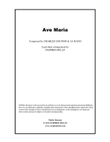 Ave Maria (Bach/Gounod) - Lead sheet (key of D)