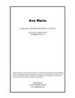 Ave Maria (Bach/Gounod) - Lead sheet (key of F)