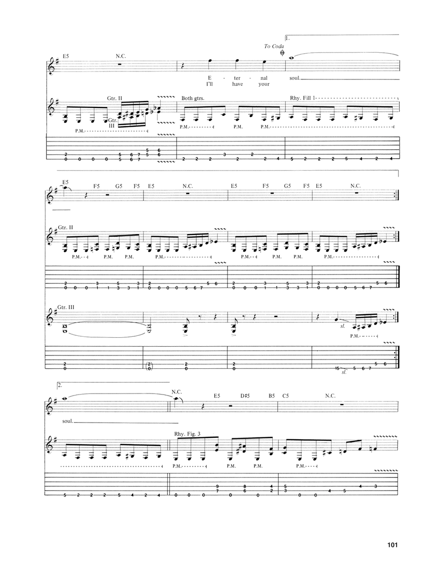 Spill The Blood Spill The Blood Electric Guitar scores gallery preview page 3