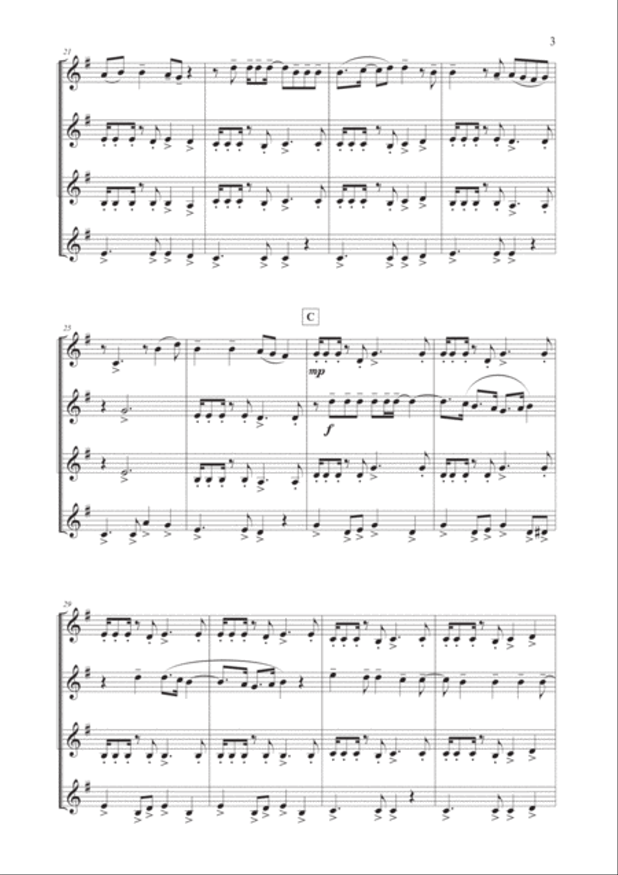Girls Just Want To Have Fun Woodwind Ensemble scores gallery preview page 4