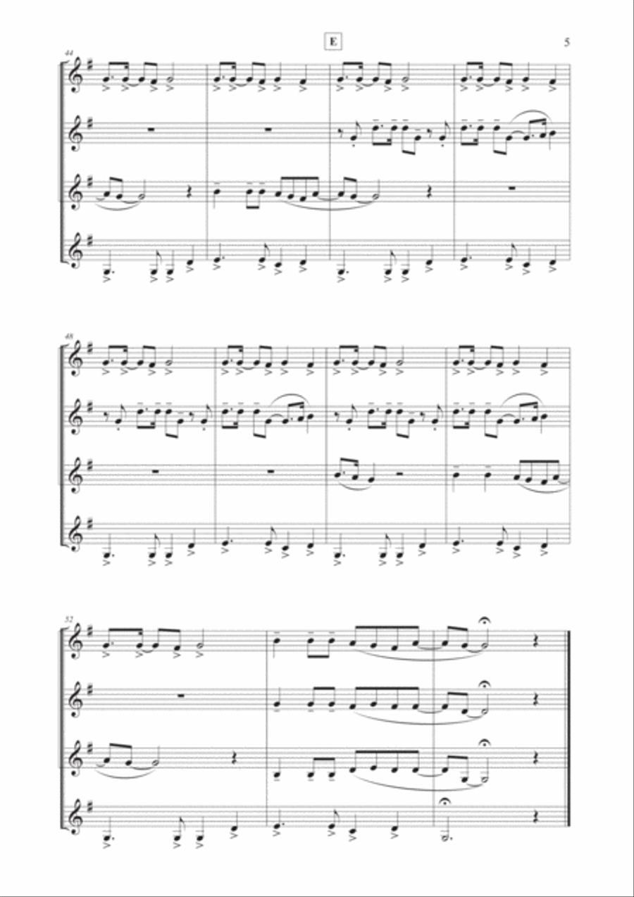 Girls Just Want To Have Fun Woodwind Ensemble scores gallery preview page 6