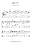 Mazurka by Alexander Scriabin guitar solo
