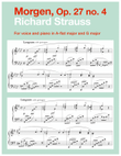 Morgen, Op. 27 no. 4 (in 2 high keys: A-flat, G major)