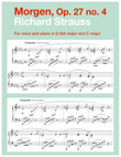 Morgen, Op. 27 no. 4 (in 2 low keys: D-flat, C major)