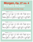 Morgen, Op. 27 no. 4 (in 3 low keys: E, E-flat, D major)