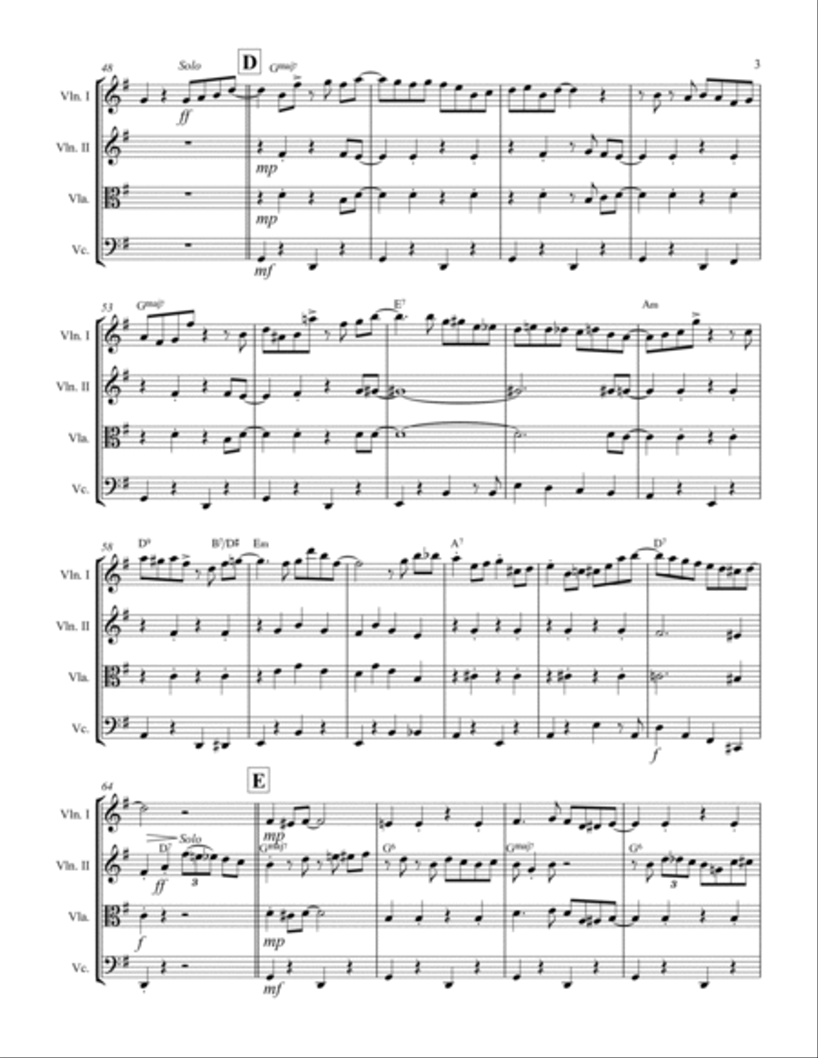 Struttin' With Some Barbecue String Quartet scores gallery preview page 4