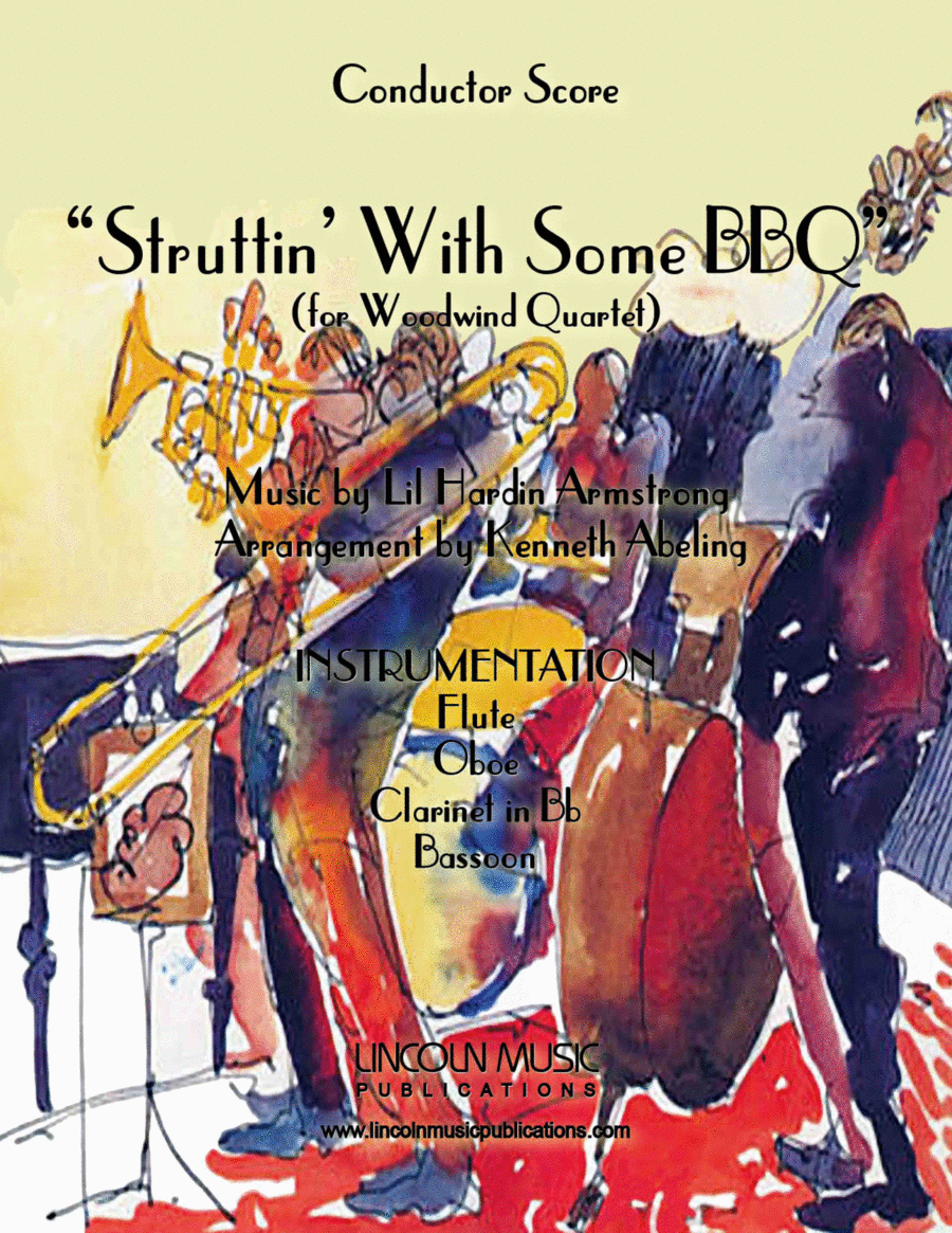 Struttin' With Some Barbecue Woodwind Quartet scores gallery preview page 1