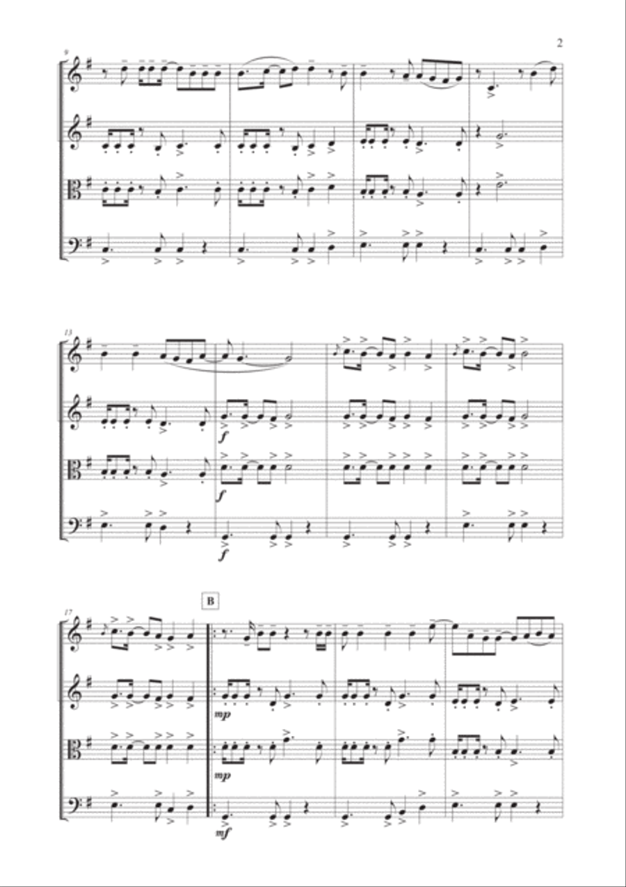 Girls Just Want To Have Fun String Quartet scores gallery preview page 3
