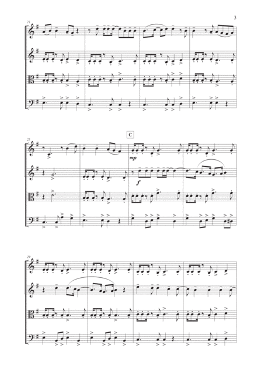 Girls Just Want To Have Fun String Quartet scores gallery preview page 4
