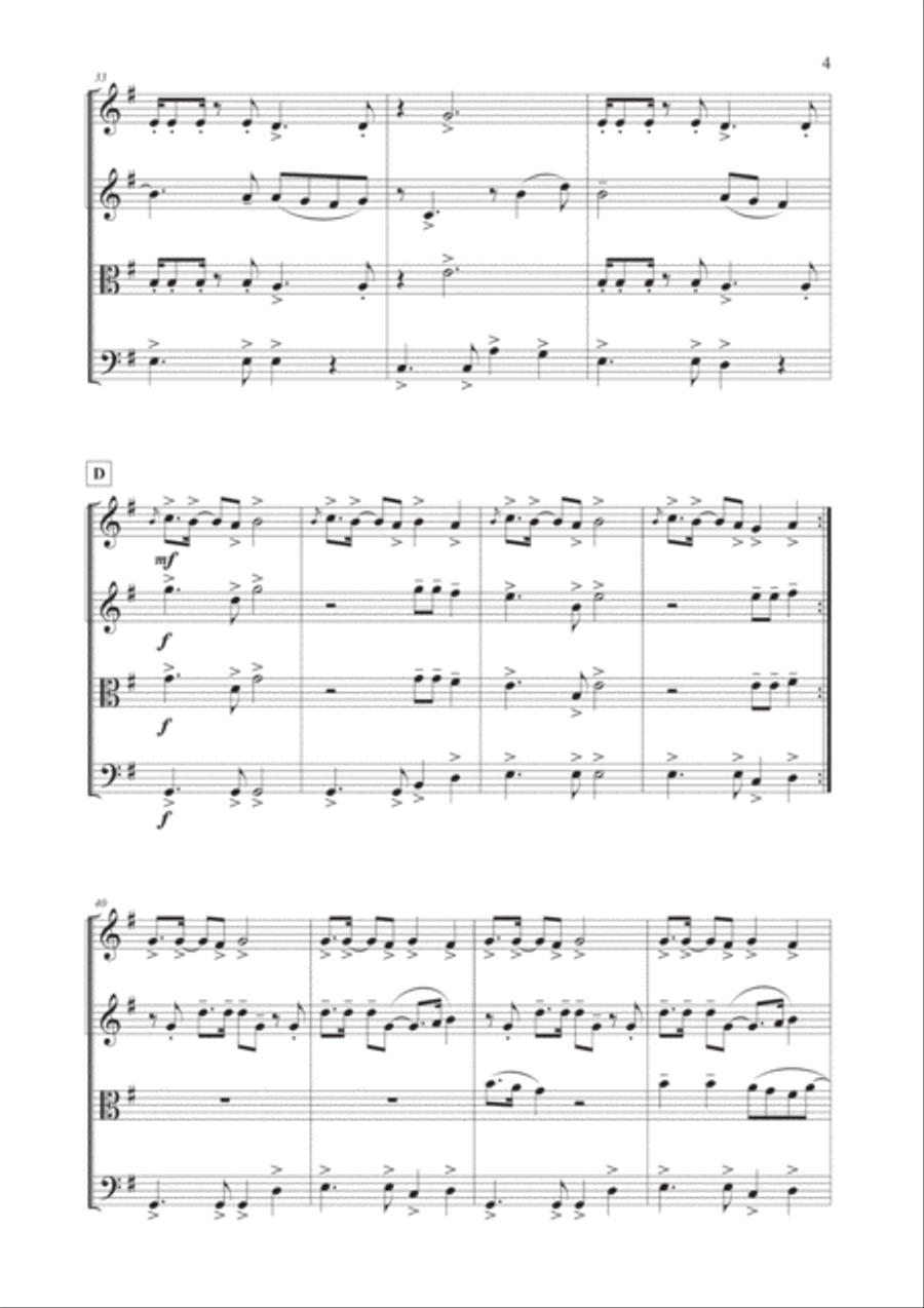 Girls Just Want To Have Fun String Quartet scores gallery preview page 5