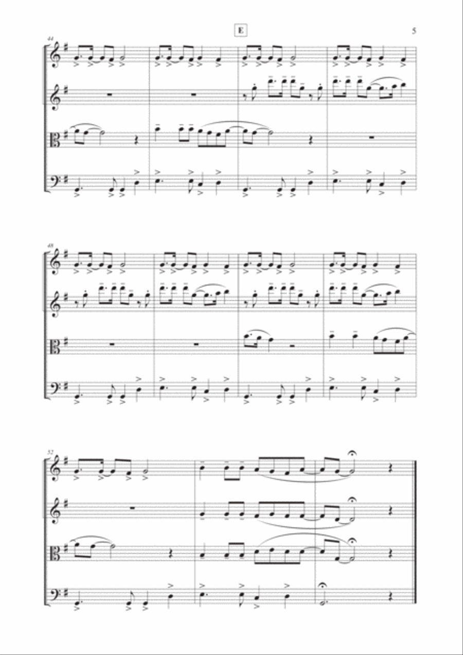 Girls Just Want To Have Fun String Quartet scores gallery preview page 6