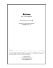 Arioso (Bach) - Lead sheet (key of G)
