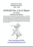 BLAVET SONATA No. 2 in G MAJOR FOR 2 FLUTES