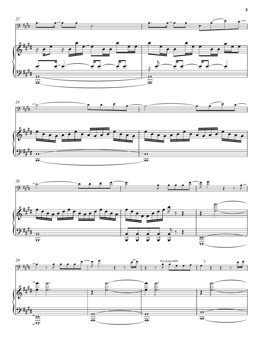 Walking The Wire / Largo Walking The Wire / Largo Piano scores gallery preview page 3