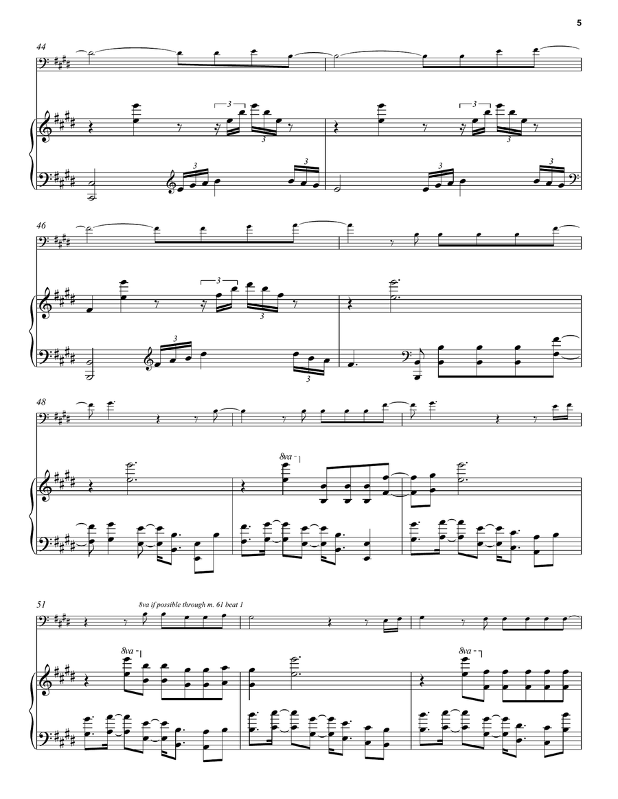 Walking The Wire / Largo Walking The Wire / Largo Piano scores gallery preview page 5