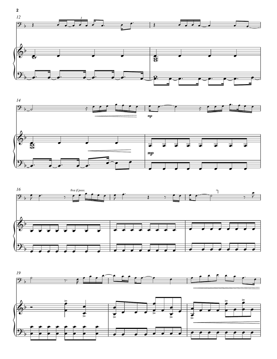 In My Blood / Swan Lake In My Blood / Swan Lake Piano scores gallery preview page 2