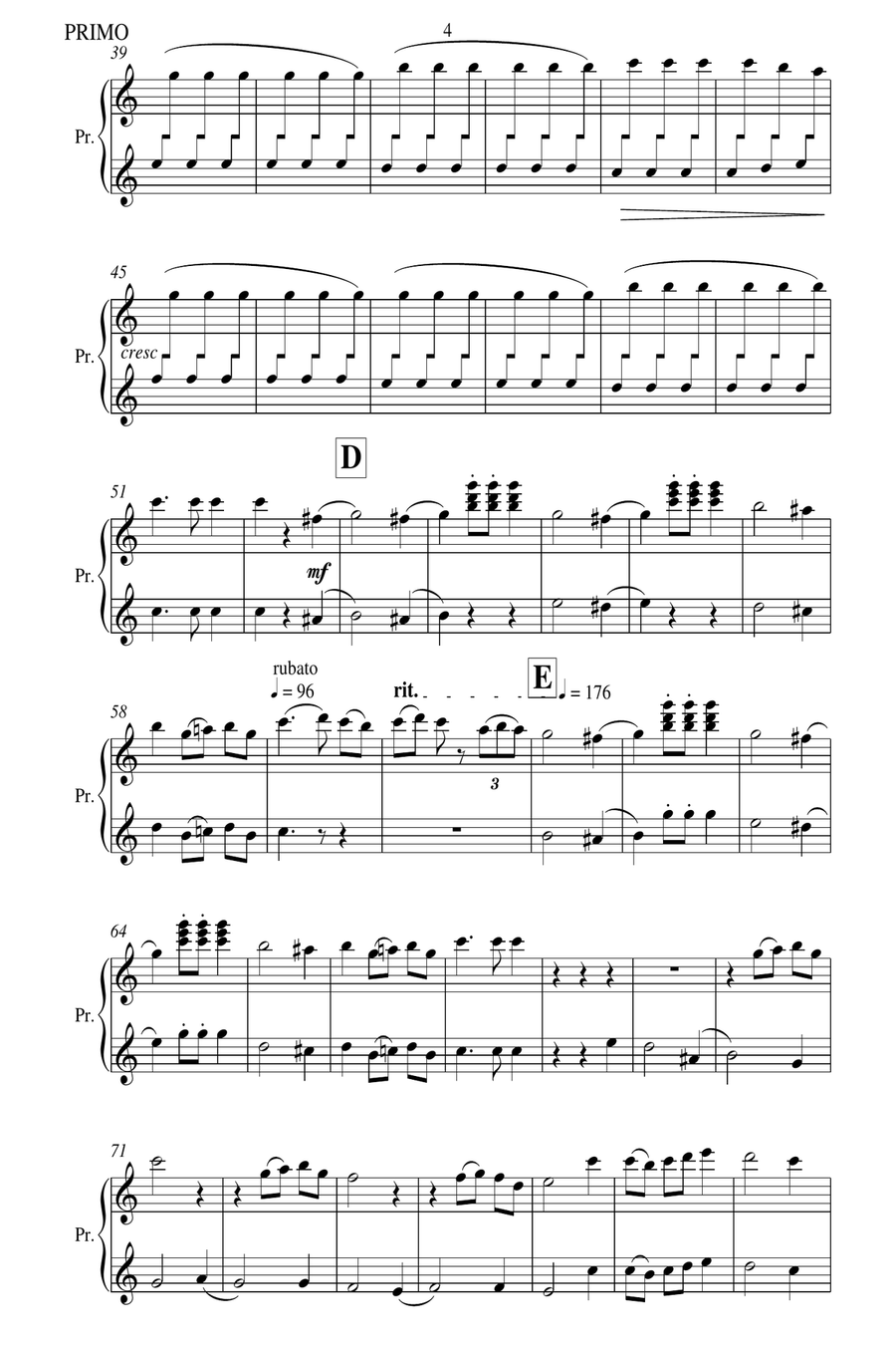 Chopsticks Chopsticks 1 Piano, 4-Hands scores gallery preview page 5