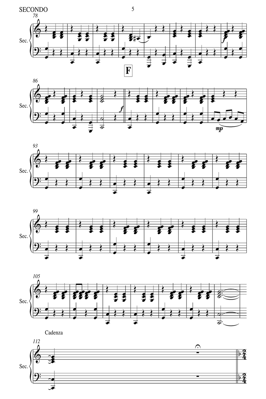 Chopsticks Chopsticks 1 Piano, 4-Hands scores gallery preview page 6