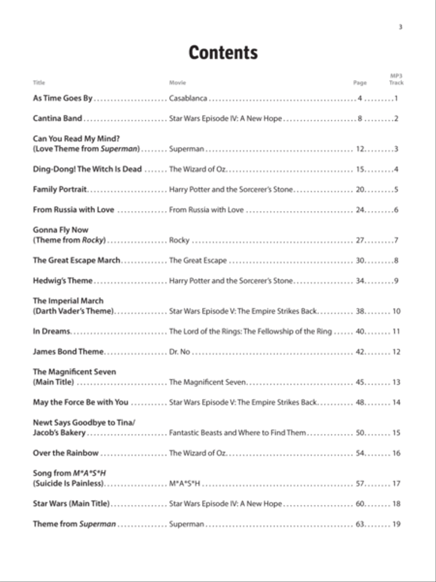 Solos, Duets & Trios for Winds -- Movie Favorites Small Ensemble scores gallery preview page 2