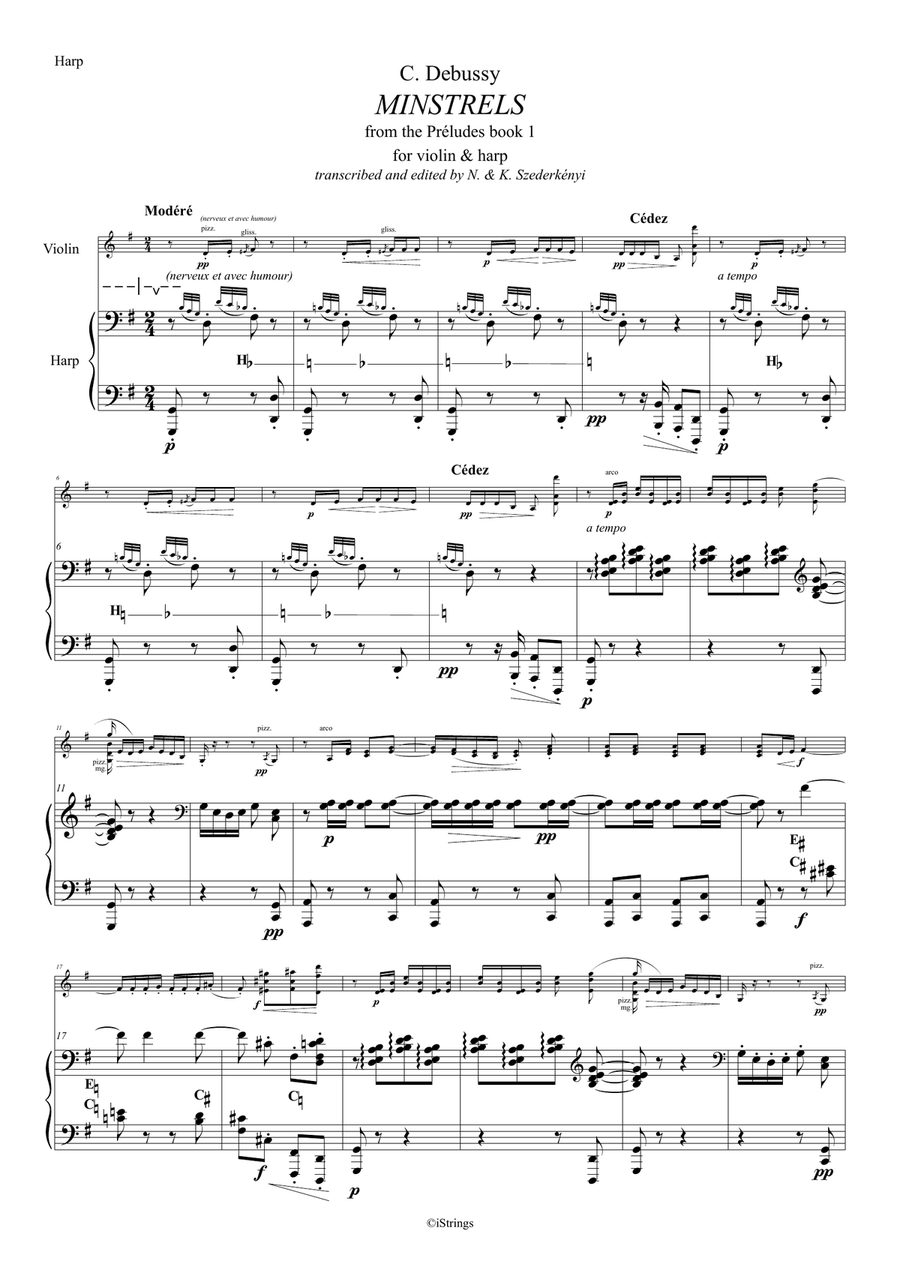Minstrels - for violin & harp String Duet scores gallery preview page 2