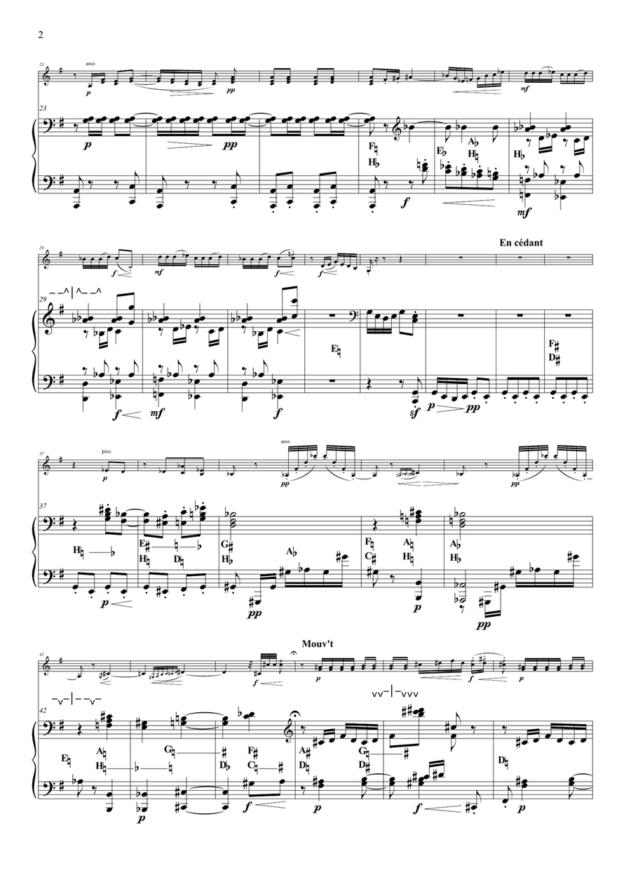 Minstrels - for violin & harp String Duet scores gallery preview page 3
