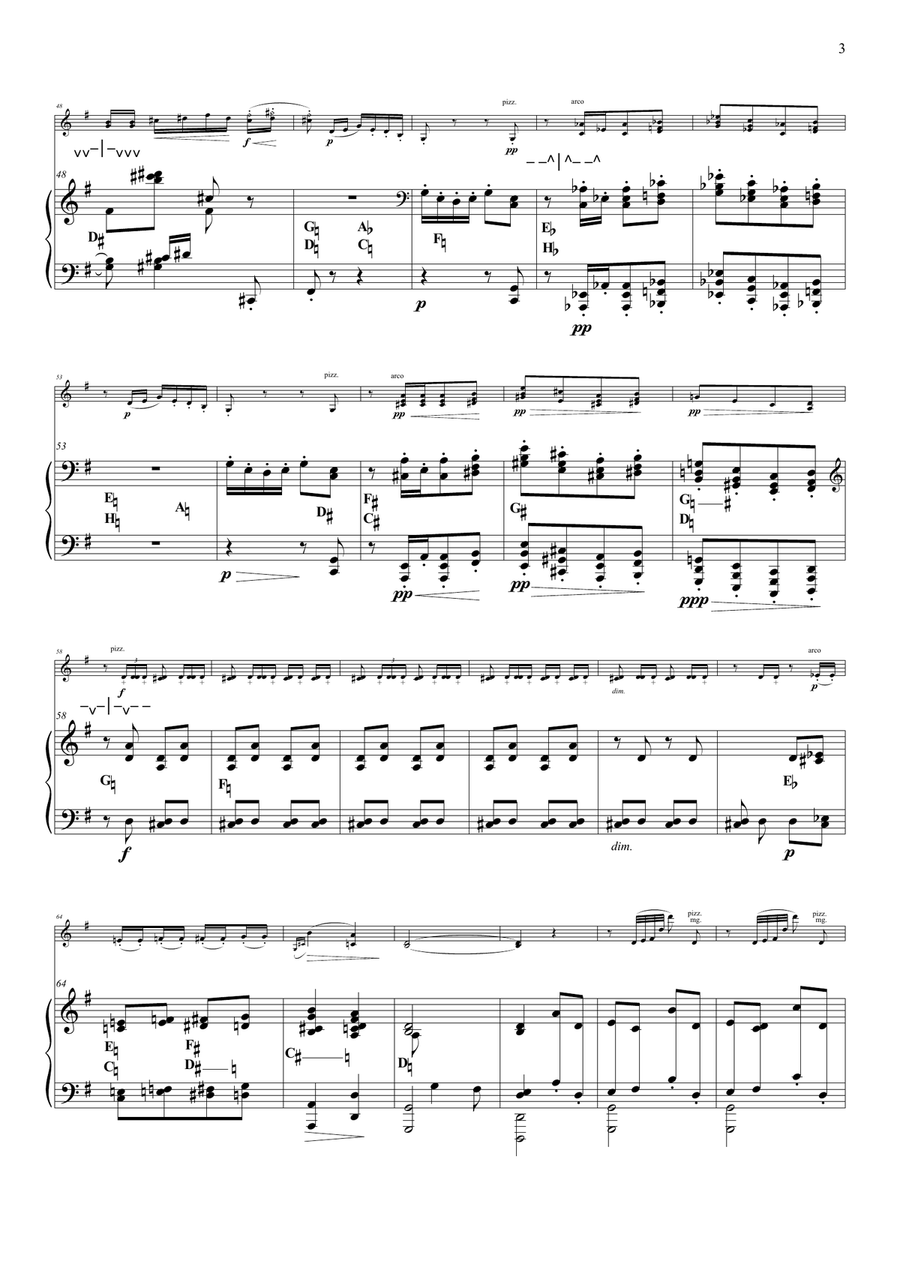 Minstrels - for violin & harp String Duet scores gallery preview page 4