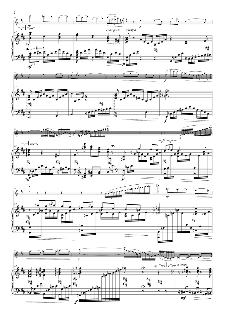 Three Pieces from the Ballet Raymonda - for violin & harp String Duet scores gallery preview page 3