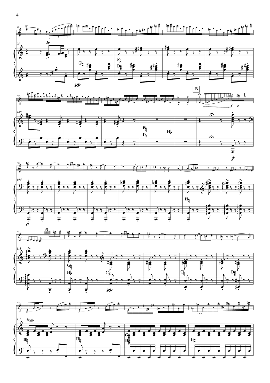 Introduction et Rondo Capriccioso - for violin & harp String Duet scores gallery preview page 5
