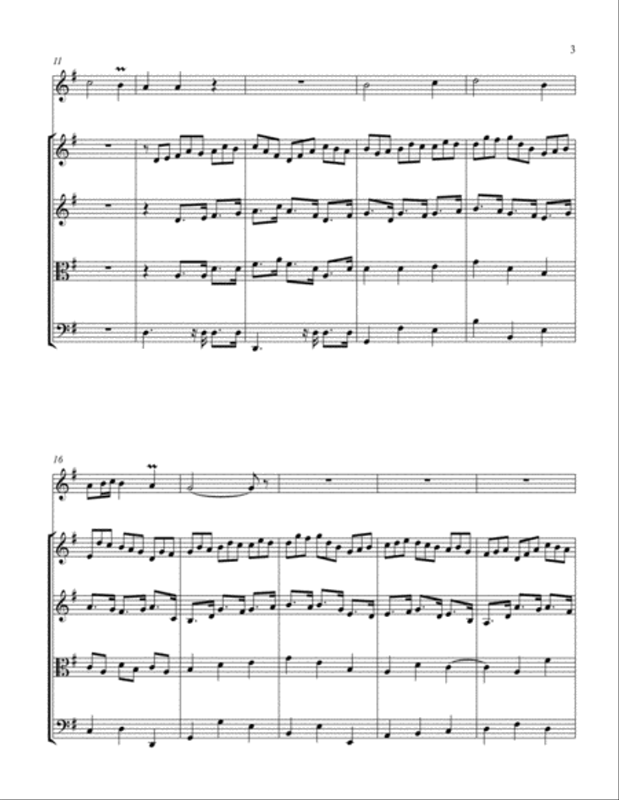 Jesu, Joy of Man's Desiring (Trumpet) Jazz Ensemble scores gallery preview page 3