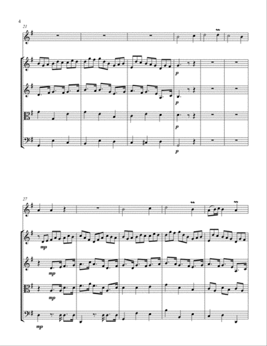 Jesu, Joy of Man's Desiring (Trumpet) Jazz Ensemble scores gallery preview page 4