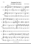 European Trio No.3 for trumpet, violin and piano