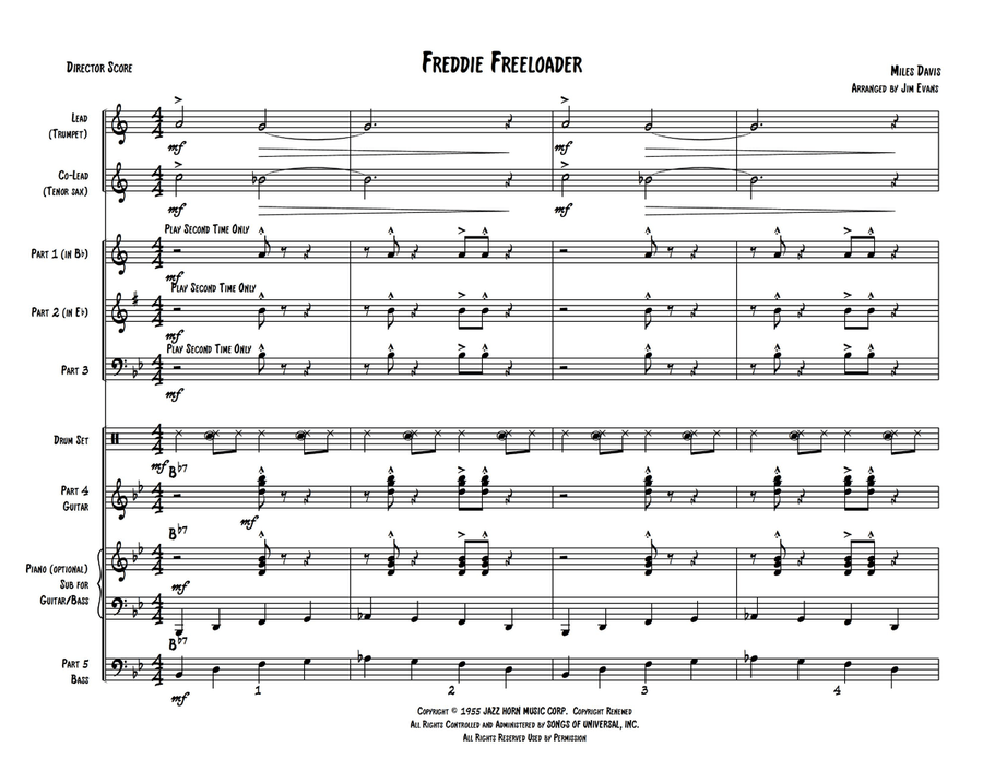 Freddie Freeloader Small Ensemble scores gallery preview page 2
