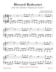 Blessed Redeemer (LARGE PRINT Piano Solo)