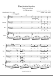 Una furtiva lagrima, for TBB and piano, B flat minor