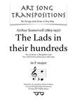 SOMERVELL: The Lads in their hundreds (transposed to F major)