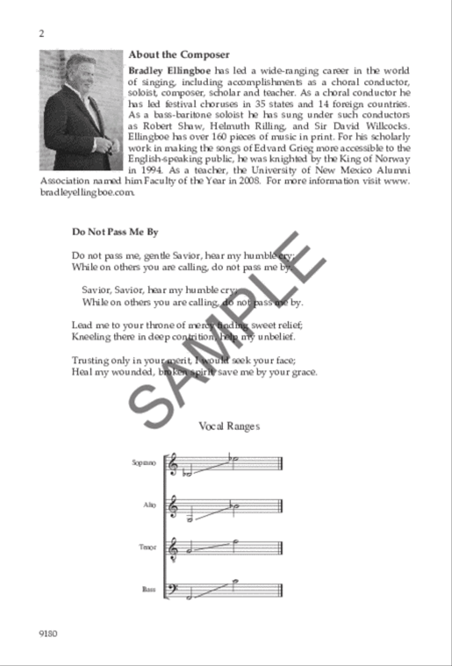 Do Not Pass Me By Do Not Pass Me By 4-Part scores gallery preview page 2