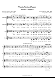 Vissi d'arte (Tosca) for SSAA a cappella E flat minor