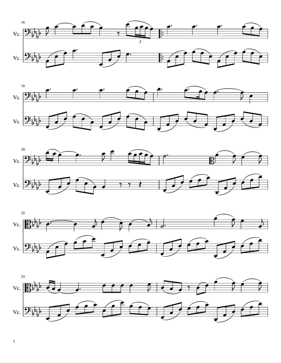 Perfect Perfect Cello Solo scores gallery preview page 2