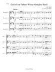 God of Our Fathers Whose Almighty Hand - Horn Quartet