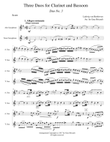 Three Duos for Clarinet and Bassoon - Duos No. 3 mini preview