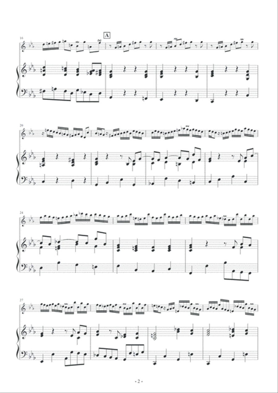 Prelude / from Partita for Lute in C minor, BWV 997 Lute scores gallery preview page 3
