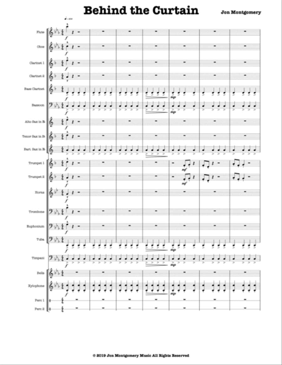Behind the Curtain Concert Band scores gallery preview page 2