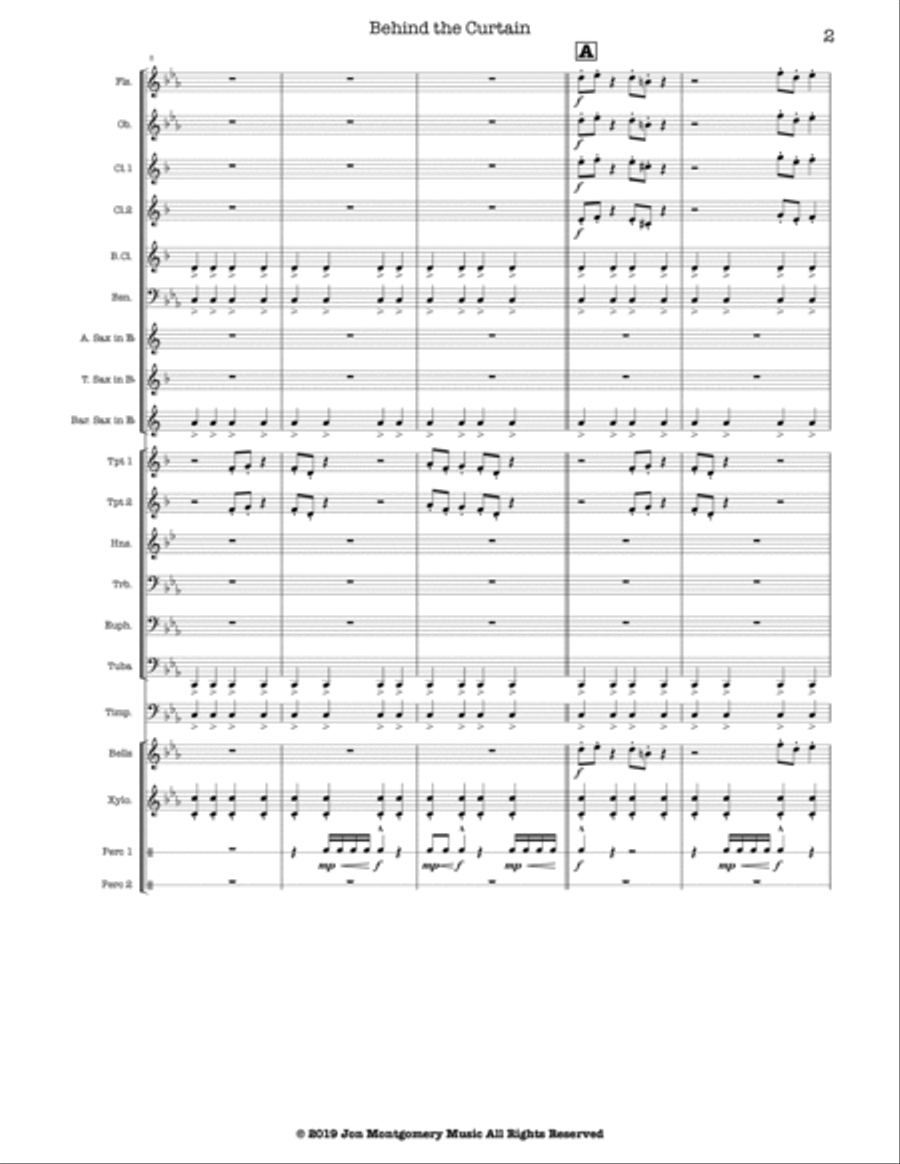 Behind the Curtain Concert Band scores gallery preview page 3