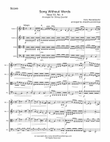 Mendelssohn, F., - "Song Without Words" for String Quartet mini preview