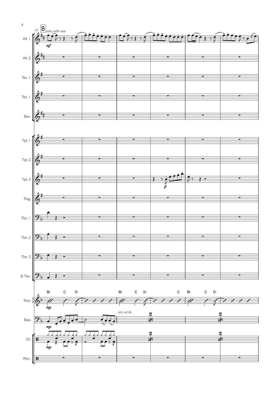 Redbone Redbone Jazz Ensemble scores gallery preview page 4