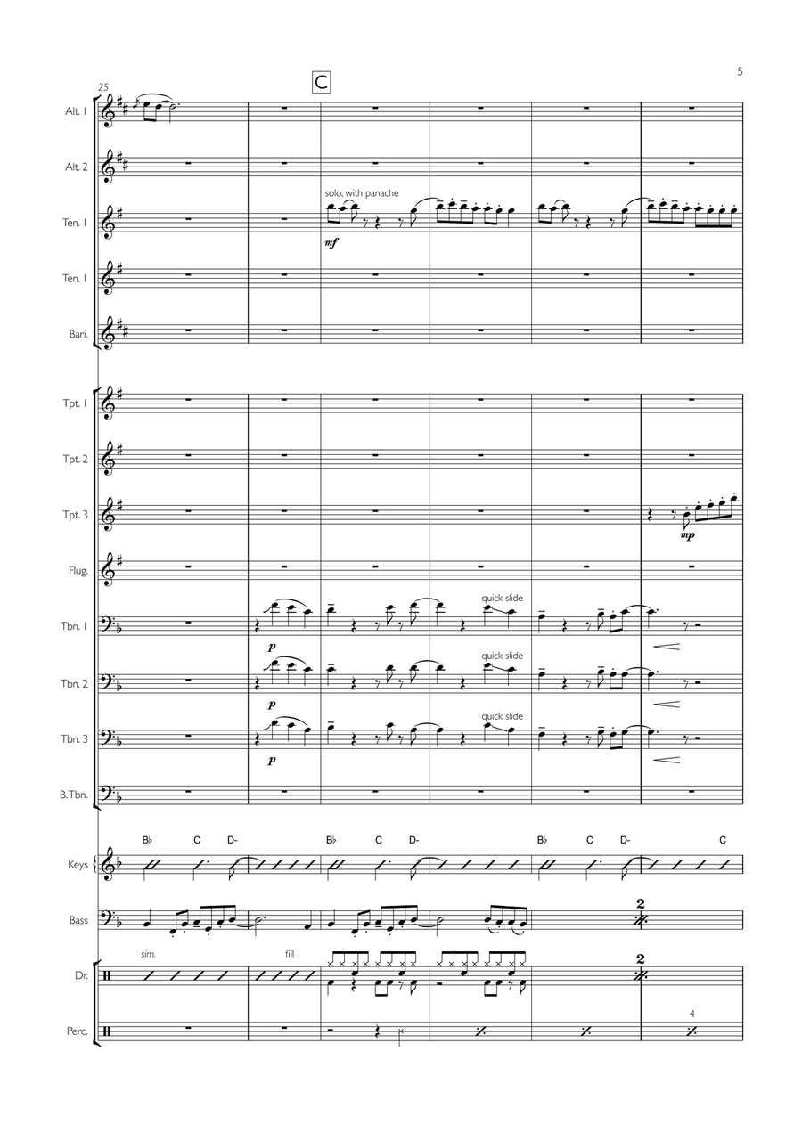 Redbone Redbone Jazz Ensemble scores gallery preview page 5