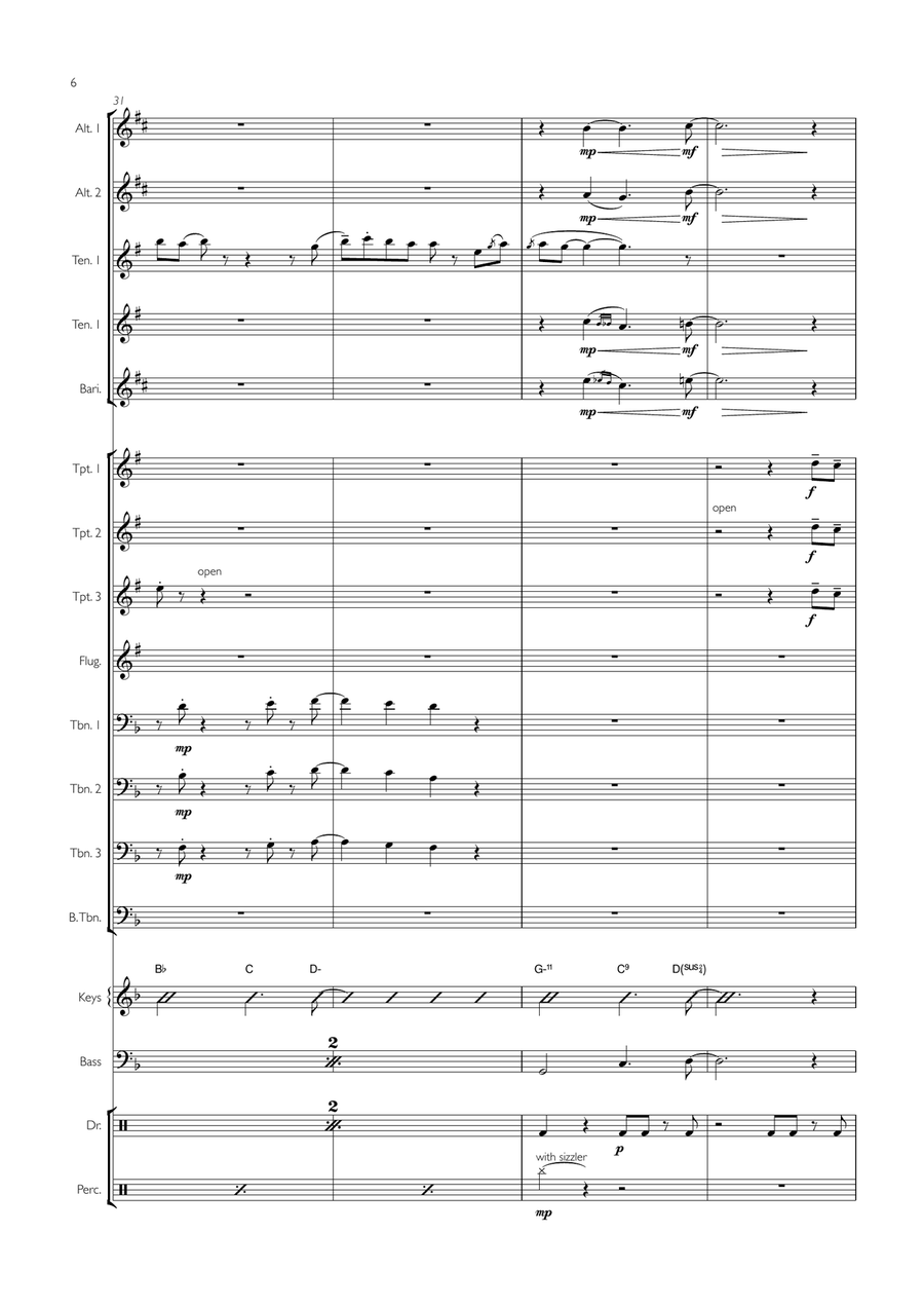 Redbone Redbone Jazz Ensemble scores gallery preview page 6