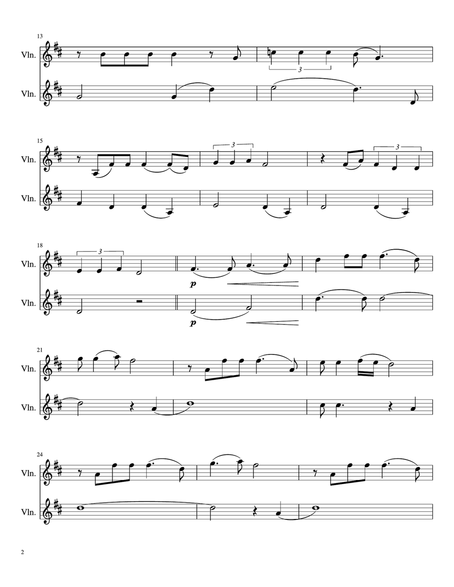 Once Upon A Time...storybook Love String Duet scores gallery preview page 2