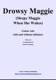 Drowsy Maggie (solo guitar with and without tablature)
